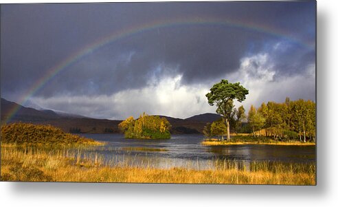 Scotland Metal Print featuring the photograph Rainbow Loch Tulla by John McKinlay