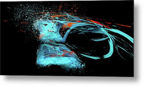 Porsche Metal Print featuring the mixed media The Beast by Alan Greene