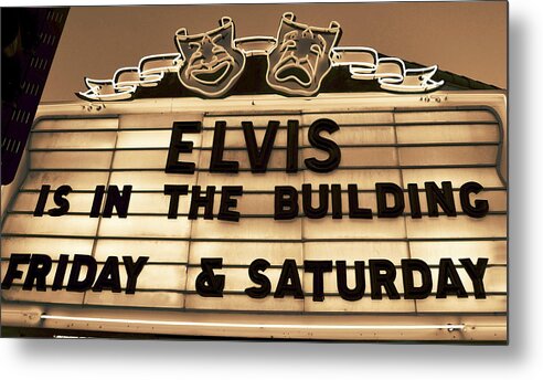 Elvis Presley Metal Print featuring the photograph Elvis Is In by David Lee Thompson