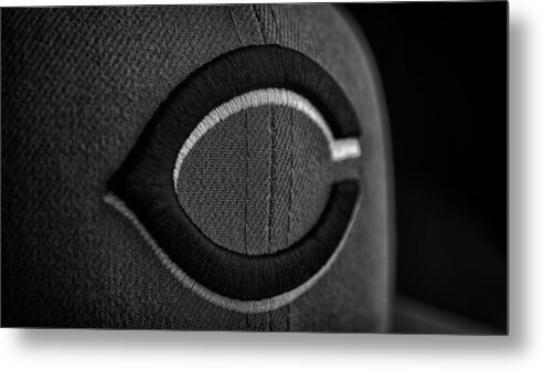 Cincinnati Reds Metal Print featuring the photograph Cincinnati Reds Hat by David Haskett II