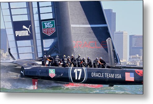 Ac34 Metal Print featuring the photograph Oracle America's Cup 34 by Steven Lapkin