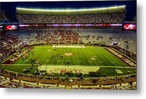 The University Of Alabama Metal Print featuring the photograph Bryant-Denny Stadium #1 by Kevin Senter
