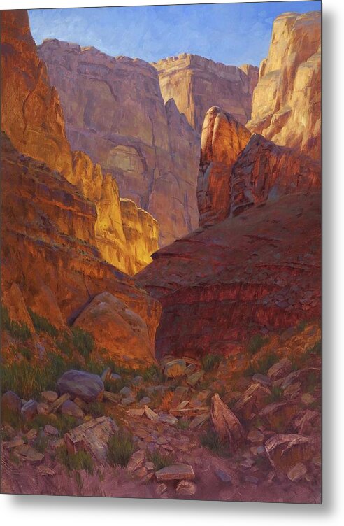 Cody Delong Metal Print featuring the painting Mile 202 Canyon by Cody DeLong