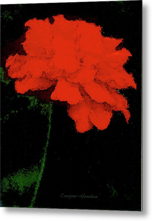 Red Flower Peggy Cooper-hendon Photography Digital Impressionism Watercolor Effect Photo Illustration Flowers Floral Plants Nature Impressionism Impressionist Prints Canvas Mugs Shower Curtains Tote Clutch Bag Towels Throw Pillows Phone Cases Beach Home Office Goods Decorating Interior Design Galleries Gifts Women Girls Dainty Delicate Designer Greeting Cards Metal Print featuring the photograph Best of Show 6 #1 by Peggy Cooper-Hendon