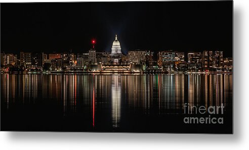 Capitol Metal Print featuring the photograph Evening Reflections by Amfmgirl Photography