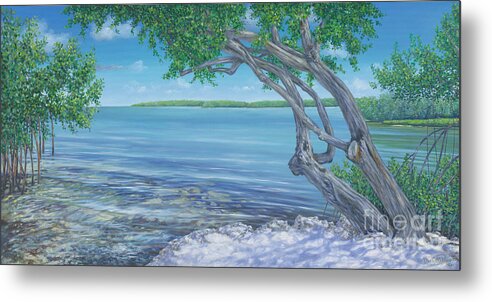 Oil Painting Metal Print featuring the painting Islamorada Mangroves by Danielle Perry