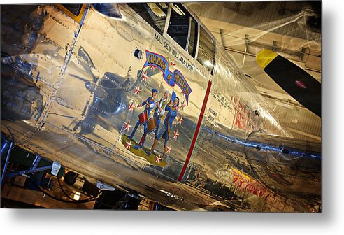 Ww Ii Fighter Plane Metal Print featuring the photograph WW II Fighter plane #2 by SM Shahrokni