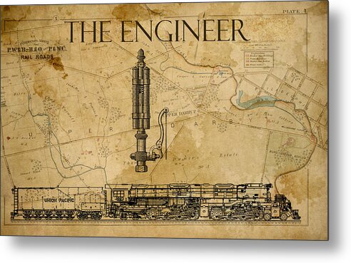 Engineer Metal Print featuring the digital art The Engineer by Greg Sharpe