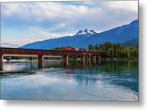 Canadian Rocky Mountains Metal Print featuring the photograph Canadian Rockies - Revelstoke to Banff on Transcanada Highway. #4 by Tommy Farnsworth