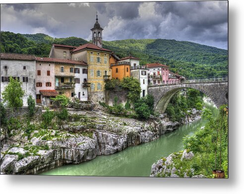 River Metal Print featuring the photograph A Picturesque Village by Uri Baruch