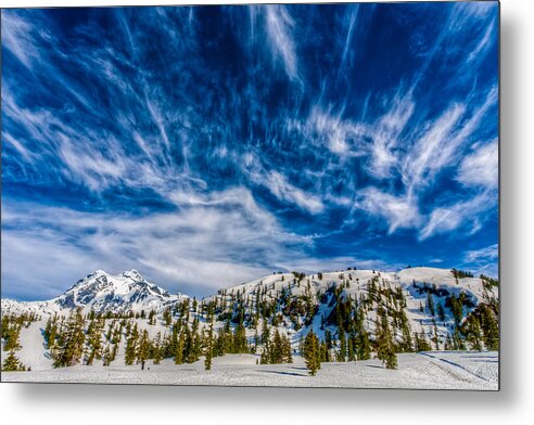 Mt. Baker Metal Print featuring the photograph Mt. Baker Clouds by Tommy Farnsworth