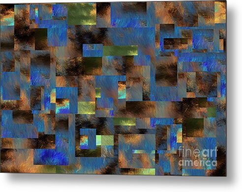 Digital Art Metal Print featuring the digital art 4312 by Leo Symon