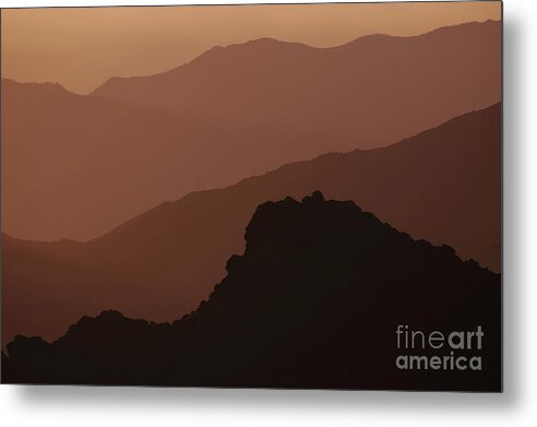 Mountains Metal Print featuring the photograph Layers, San Jacinto Mountains by Michael Ziegler