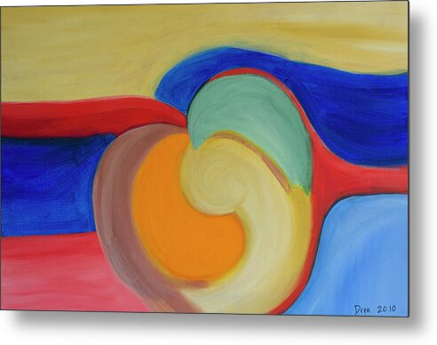 Spirit Metal Print featuring the painting Heart Song 2010 by Drea Jensen