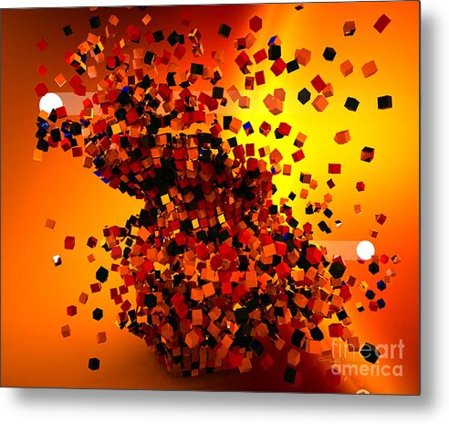 3d Metal Print featuring the digital art Hit High and Low by William Ladson