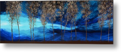 Storm Metal Print featuring the painting Brewing Storm by Linda Bailey
