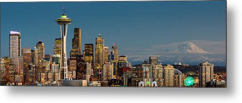 Seattle Metal Print featuring the photograph 12th Man City by Dan Mihai