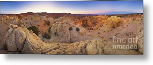 00431239 Metal Print featuring the photograph Sandstone Formations Coyote Buttes by Yva Momatiuk John Eastcott