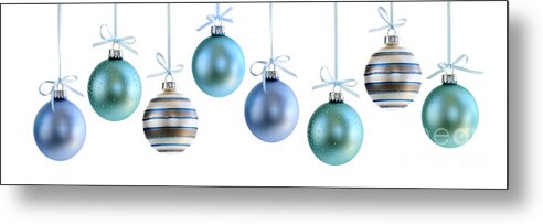 Christmas Metal Print featuring the photograph Christmas ornaments 4 by Elena Elisseeva