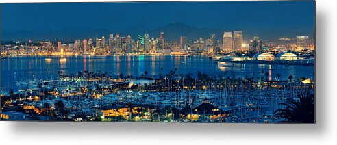Architecture Metal Print featuring the photograph San Diego downtown #3 by Songquan Deng