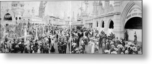 1903 Metal Print featuring the photograph Coney Island Luna Park #4 by Granger