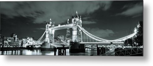London Metal Print featuring the photograph Tower Bridge London #6 by Songquan Deng