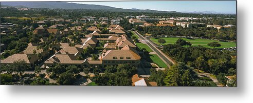Photography Metal Print featuring the photograph Aerial View Of Stanford University by Panoramic Images