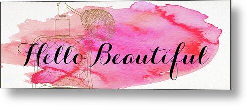 Beautiful Metal Print featuring the digital art Beautiful And Gorgeous I by Sd Graphics Studio