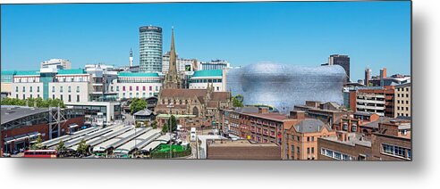 Rotunda Metal Print featuring the photograph Birmingham Cityscape, England, UK by ChrisHepburn