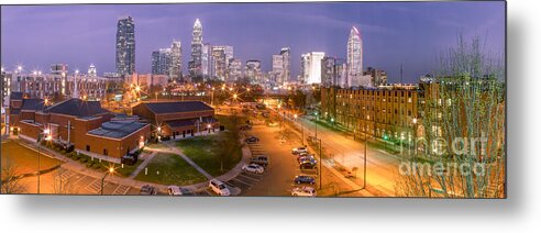 Charlotte Metal Print featuring the photograph Charlotte Blue Hour by Abe Pacana