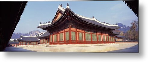 Photography Metal Print featuring the photograph Courtyard Of A Palace, Kyongbok Palace by Panoramic Images