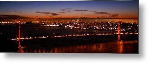 Golden Gate Metal Print featuring the photograph Early December Morning Pano by David Armentrout