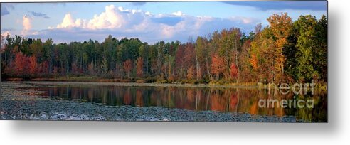 Fall Foliage Metal Print featuring the photograph Fall Reflection by Phil Spitze