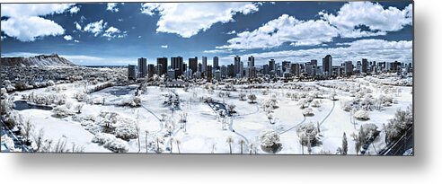 Infrared Photography Metal Print featuring the photograph Infrared Honolulu by Jason Chu