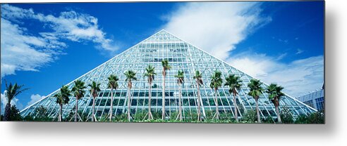 Photography Metal Print featuring the photograph Pyramid, Moody Gardens, Galveston by Panoramic Images