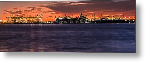 Blue Hour Metal Print featuring the photograph Queen And Princess Look On by Denise Dube