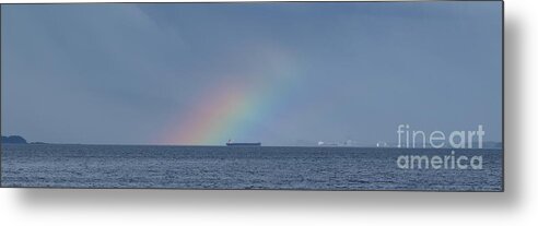 Rainbow Metal Print featuring the photograph Rainbow's End by Vivian Martin
