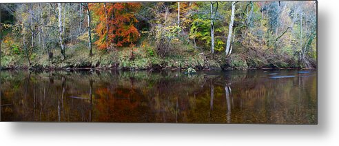 River Wharfe Metal Print featuring the photograph River Wharfe Reflections by Nick Atkin