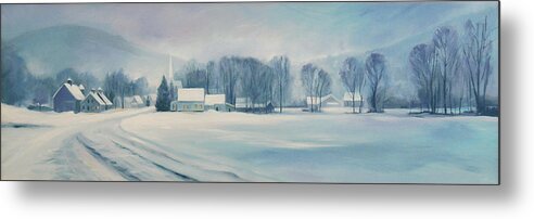 Vermont Metal Print featuring the painting Road to Felchville Vermont by Nancy Griswold