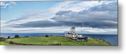 Photography Metal Print featuring the photograph Ruins Of A Lighthouse, Ribeirinha by Panoramic Images