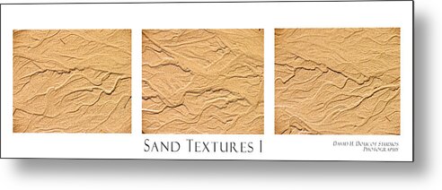 Collage Metal Print featuring the photograph Sand Textures 1 by David Doucot