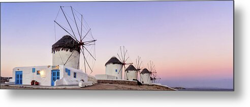 Environmental Conservation Metal Print featuring the photograph Sunrise At The Windmills by Photography By Maico Presente
