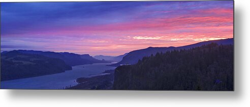 Sunrise Metal Print featuring the photograph Sunrise in the Gorge - 01 by Lori Grimmett
