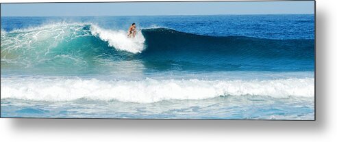 Surfer Metal Print featuring the photograph Surfer DSC_1330 by Michael Peychich