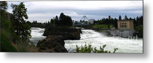 Art For The Wall...patzer Photography Metal Print featuring the photograph The Falls by Greg Patzer