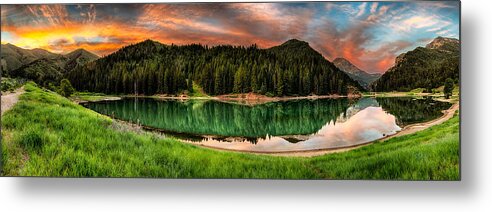 Reservoir Metal Print featuring the photograph Tranquility by Brett Engle