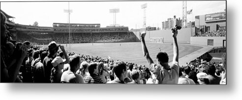 Photography Metal Print featuring the photograph Usa, Massachusetts, Boston, Fenway Park by Panoramic Images