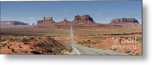 Southwest Metal Print featuring the photograph Morning in Monument Valley by Sandra Bronstein