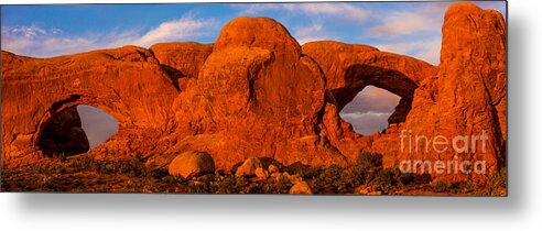 Arches National Park Metal Print featuring the photograph Sunset in Arches National Park #2 by Agnes Caruso