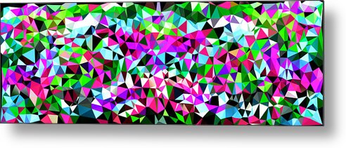 Abstract Metal Print featuring the painting Colorful Abstract Mural #2 by Bruce Nutting